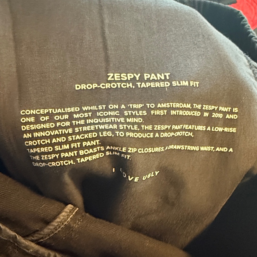 I Love Ugly Zespy Black Jogger Pants - Picture 7 of 8